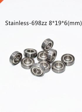 Stainless steel 10PCS S698ZZ 8*19*6(mm) free shipping antir