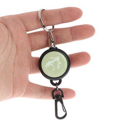 Resilience Steel Wire Rope Retractable Key Ring Elastic Key