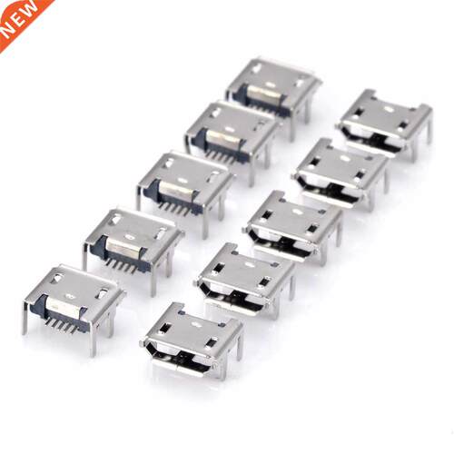 10pcs Micro USB Female Socket 5pin Type B 4 Legs Soldering C