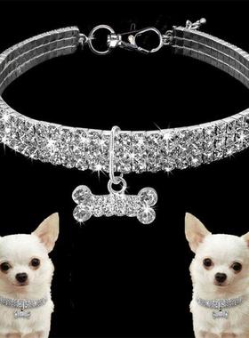 1pcs Bling Crystal Dog Collar Diamond Puppy Shiny Full Rhine