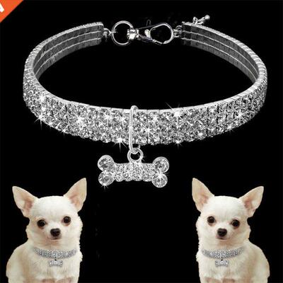 1pcs Bling Crystal Dog Collar Diamond Puppy Shiny Full Rhine