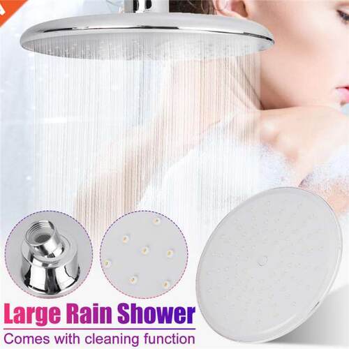 Ultra Thin Round Shower Head ABS Plastic Body Chrome Plated
