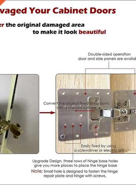 20Pcs Hnge Repar Kt, Cabnet Hnge Repar Plate Stanless