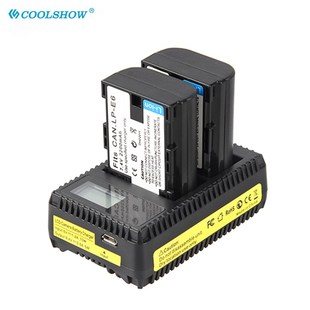 LPE6 LP-E6 E6 Battery Charger for Canon EOS 5DS R 5D Mark II