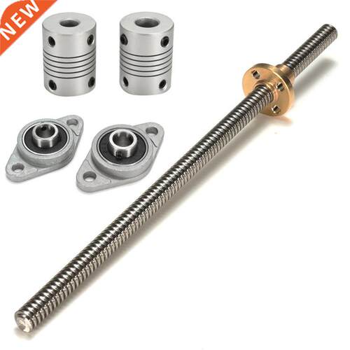 T8 Lead screw 200 mm 8mm + Screw Nut + Mounted Ball Bearing