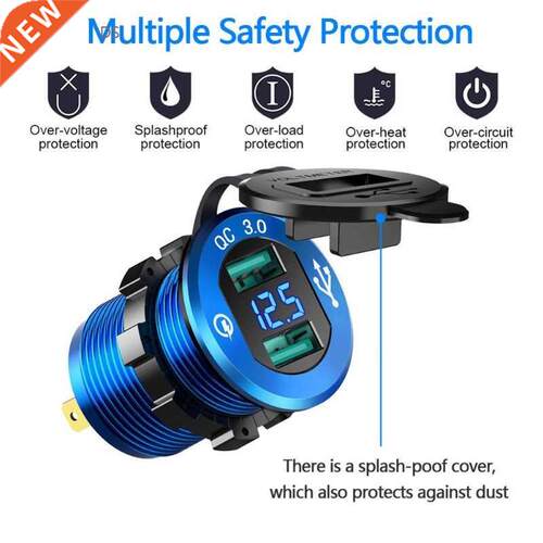 3.0A Dual USB Charger Socket Power Outlet Adapter 5V Waterp