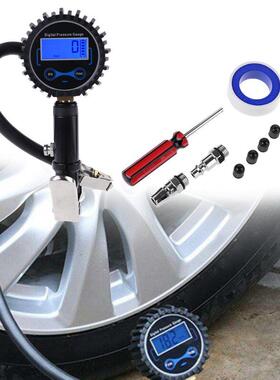 Digital Tire Inflator with Pressure Gauge and Back Night LED