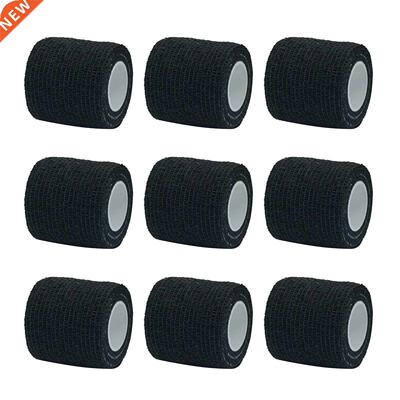 1/6/10Pcs Black Sport Self Adhesive Elastic Bandage Wrap Tap