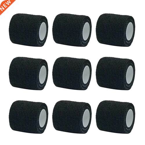 1/6/10Pcs Black Sport Self Adhesive Elastic Bandage Wrap Tap