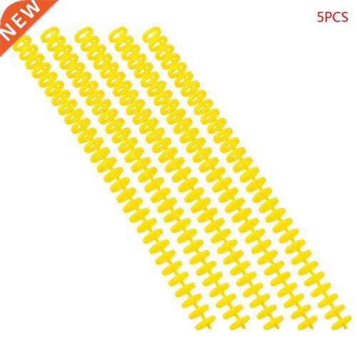 5pcs Plastic Loose Leaf Link Spiral Spring Circles Binder Ri