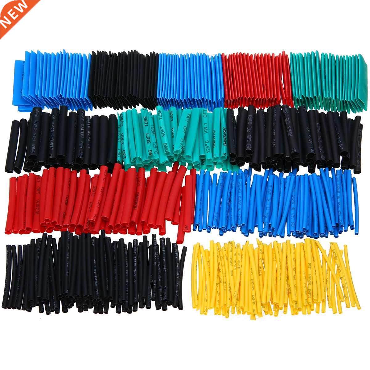 530PCs 8 Sizes 2:1 Mayitr Heat Shrink Tubing Tubes Wrap Slee