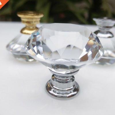 30mm Crystal Handle Crystal Glass Knobs Cupboard Drawer Pull