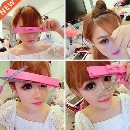 DIY Women Hair Trimmer Fringe Cut Tool Clipper Comb Guide Fo