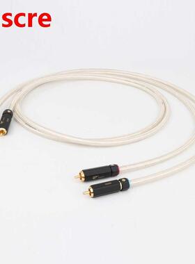 HIFI QED Signature OCC silver plated Stereo RCA Cable High-p
