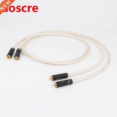 HIFI QED Signature OCC silver plated Stereo RCA Cable High-p