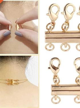 Layered Necklace Clasp Magnetic Jewelry Double Triple Clasps