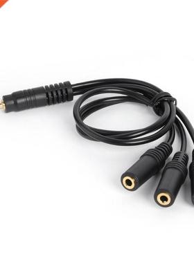 .5mm 4 Pole Plug to  Way Stereo Audio Headphone Splitter