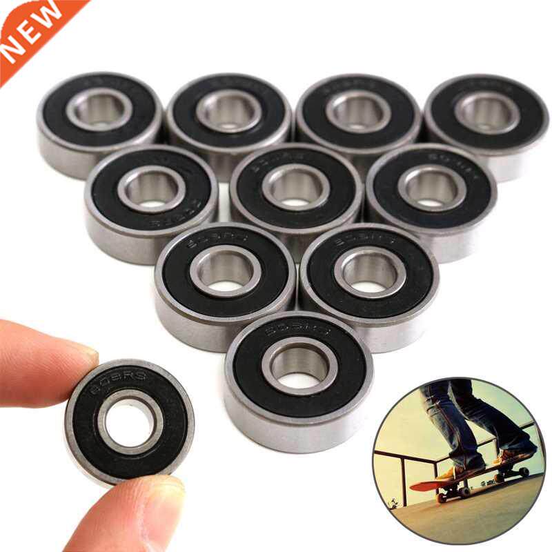 10pcs/lot 608 2RS Ball Bearing 8*22*7 mm ABEC-5 Skateboard S