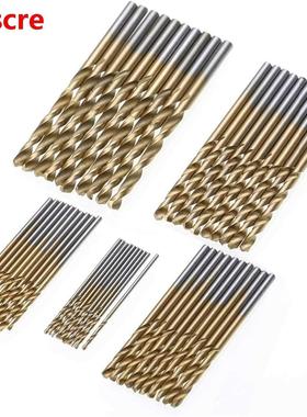 50pcs Titanium Coated Drill Bits Set Mayitr HSS Mini Extract