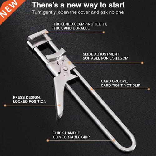 Kitchenware Stainless Steel Adjustable Can Opener Multifunct