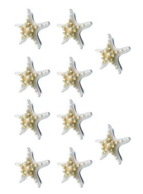 10Pcs/Lots Crafts White Bread Sea Shell Starfish, Fashion Ho