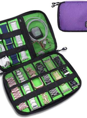 Portable Watch Strap Storage Watch Bands Box Travel USB Cabl