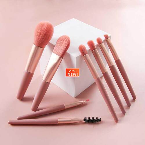 8 sets of makeup brushes bare brushes portable loose powder