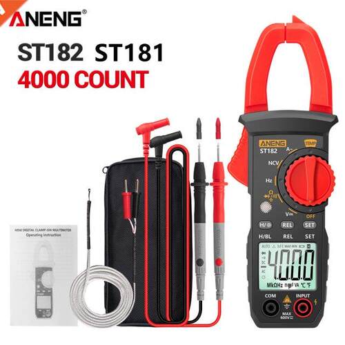 Digital Clamp Meter Multimeter DC/AC Current 4000 Counts Amm