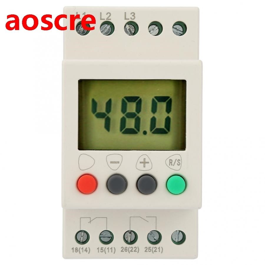 380V AC 50Hz Voltage Protector Relay 3 Phase Sequence Relay