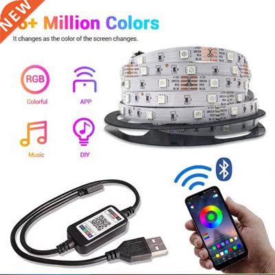 1/2/5M LED Strip Lights USB Lights Music Sync Ropes Lights F