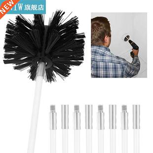 Chimney Flue Cleaning Rod Sweep Sweeping Brush Set Dry Duct
