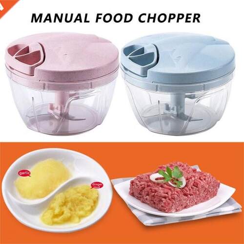 VKTECH Manual Fruit Vegetable Chopper Hand Pull Food Cutter