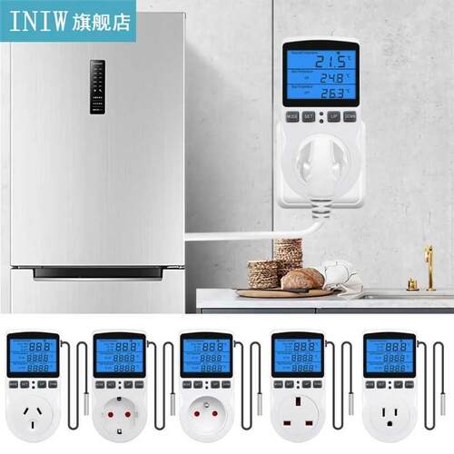 Digital Temperature Controller with Backlight Thermostat Out
