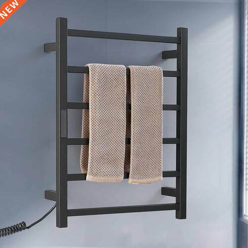 80W Bathroom Equipment Electric Towel Rack Stainless Steel T