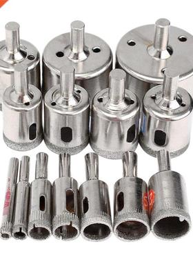 15Pcs Dimond Cutter Hole Drill Bits Set Glss Cermic Tile