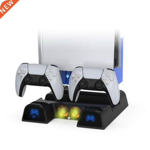 Handle Charging Base For PS5 Fan Speed Switch Cooling Fan Fi