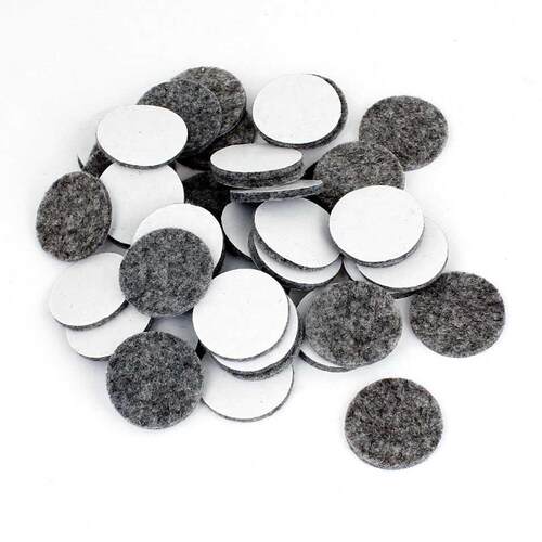50Pcs Round Shaped Table Chair Furniture Leg Felt Mat Pad Gr