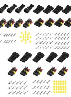15 Sets Waterproof Electrical Wire Connector 2 3 4 Pins Way