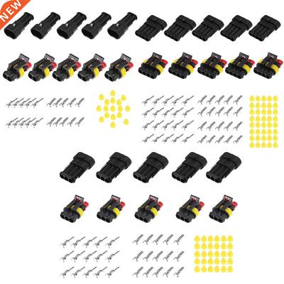 15 Sets Waterproof Electrical Wire Connector 2 3 4 Pins Way