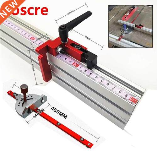 Aluminum Angle Miter Gauge Sawing Assembly Ruler Woodworking