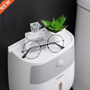 Bathroom Tissue Holder Wall Mounted Toilet Paper Box Waterpr