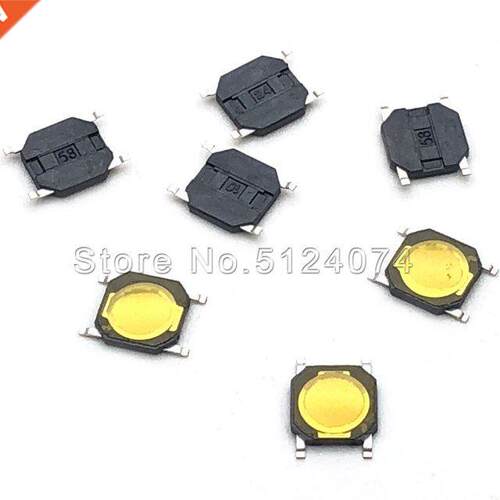 100pcs/lot 4*4*0.8MM film touch switch 4pin SMD switch mobil
