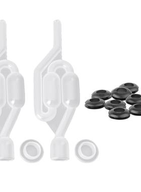 Wine Beer Brewing Equipt 2 S-Shape Twin Bble Water Airlock