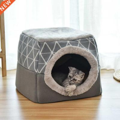 Soft Pet Bed Kennel Dog Cat Winter Warm Sleeping Resting Nes