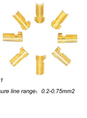100pcs/lot 452-1/2 U-shaped terminal tab cold inserts conn