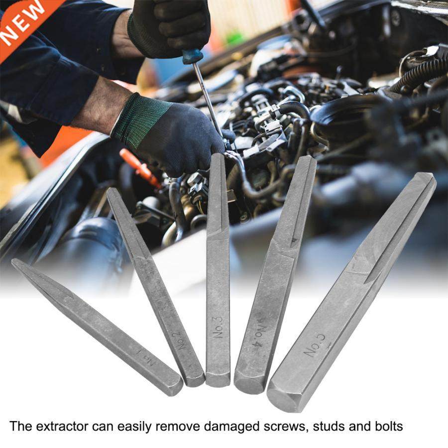 5pcs Broken Screw Remover Screw Extractor Broken Damaged Bol