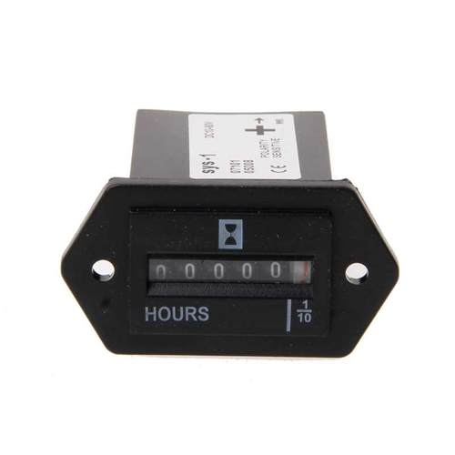 DC 10V-80V Generator Sealed Hour Meter Counter For Boats Tru