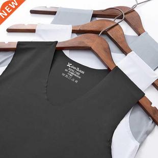 No trace Summer Cool Men Vest Cotton Tank Tops Underwear Men