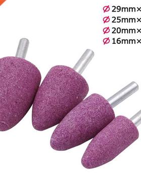 6mm Shank Diameter Red Corundum Conical Grinding Wheel Grind