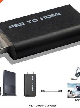 PS2 To HDMI Converter HD Line Audio Adapter AV Input To HDMI